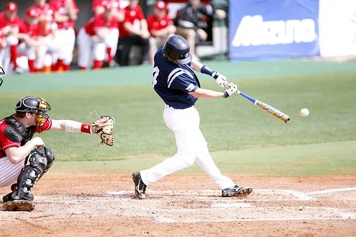 Baseball Player Swinging a Bat