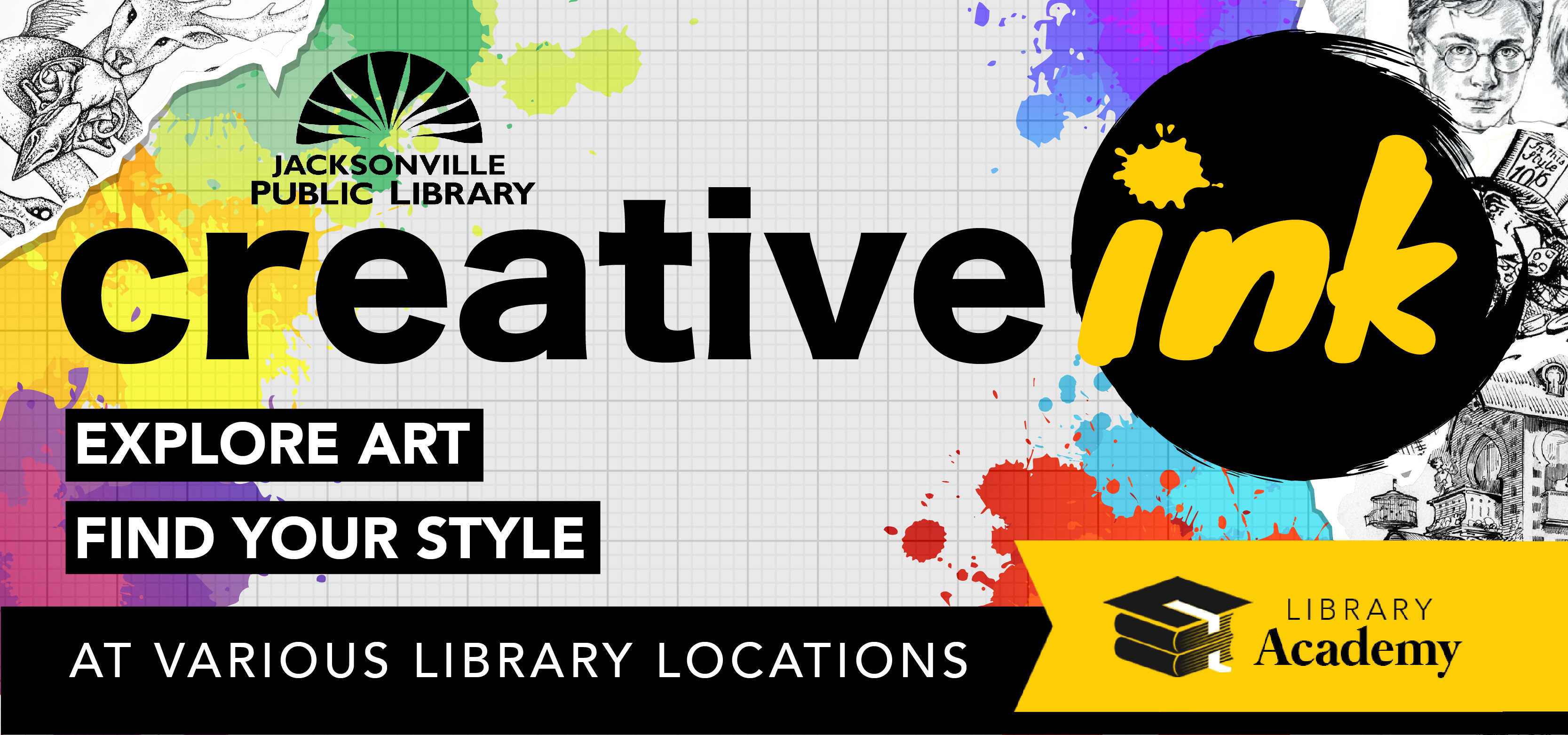 Creative Ink - Explore Art, Find Your Style at Brentwood, Argyle, Southeast, and Beaches branches