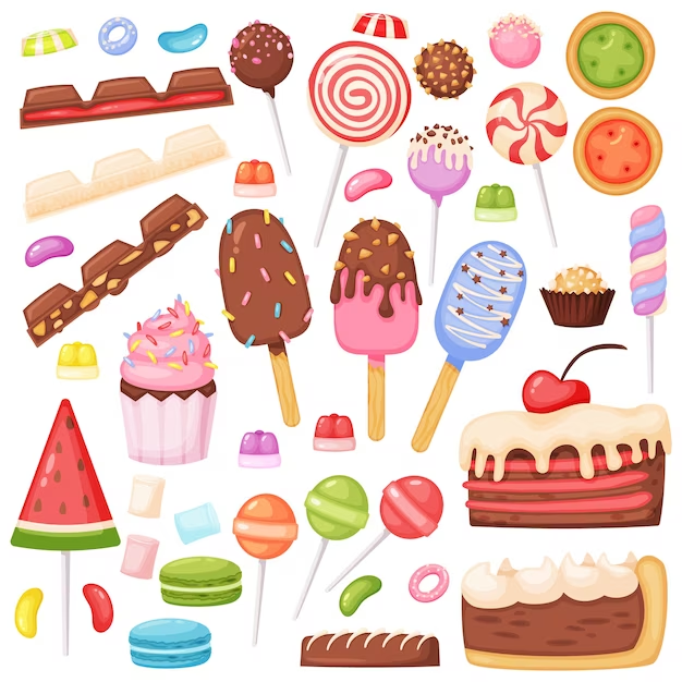 Illustrated candies