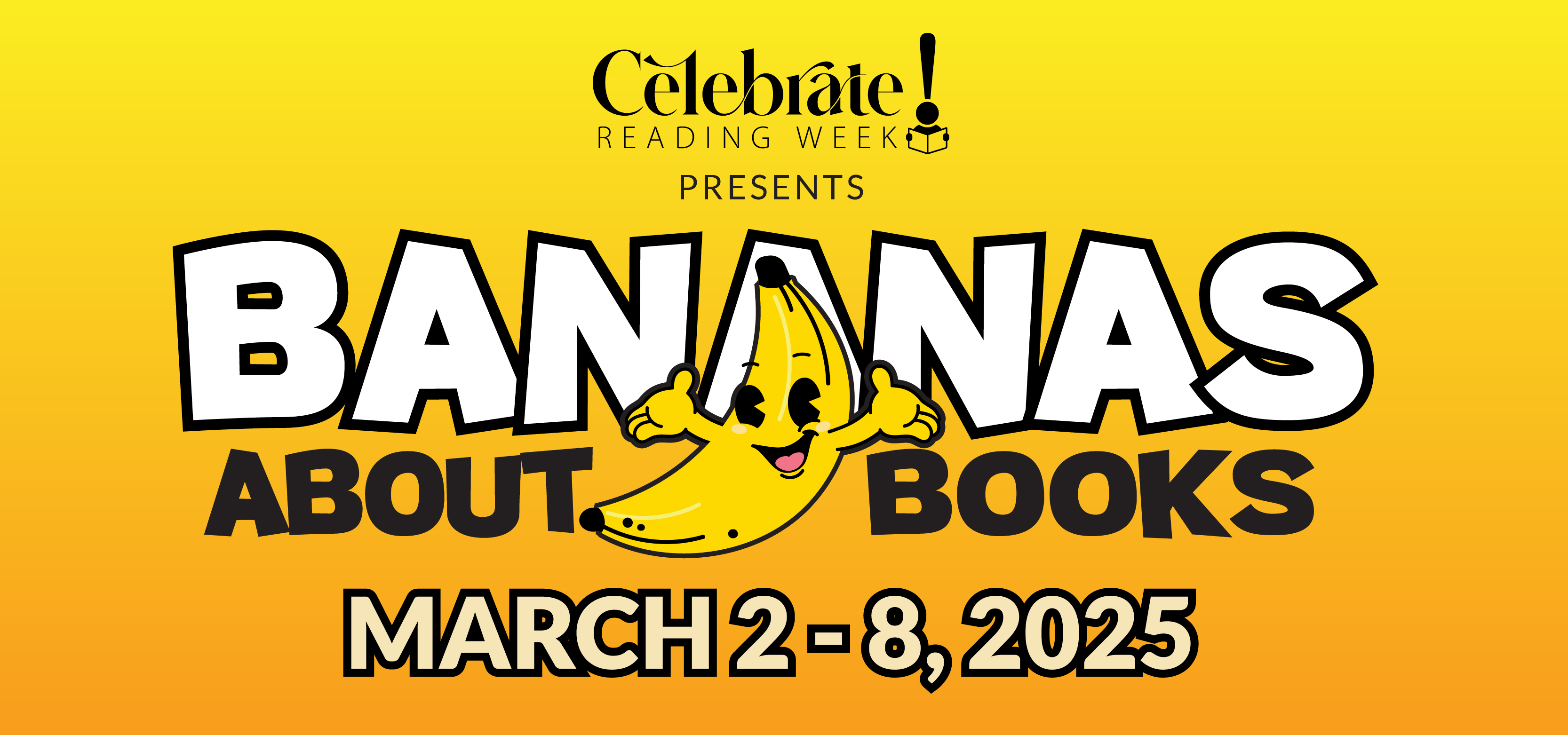 Kids - Celebrate Reading Week Banana Banner