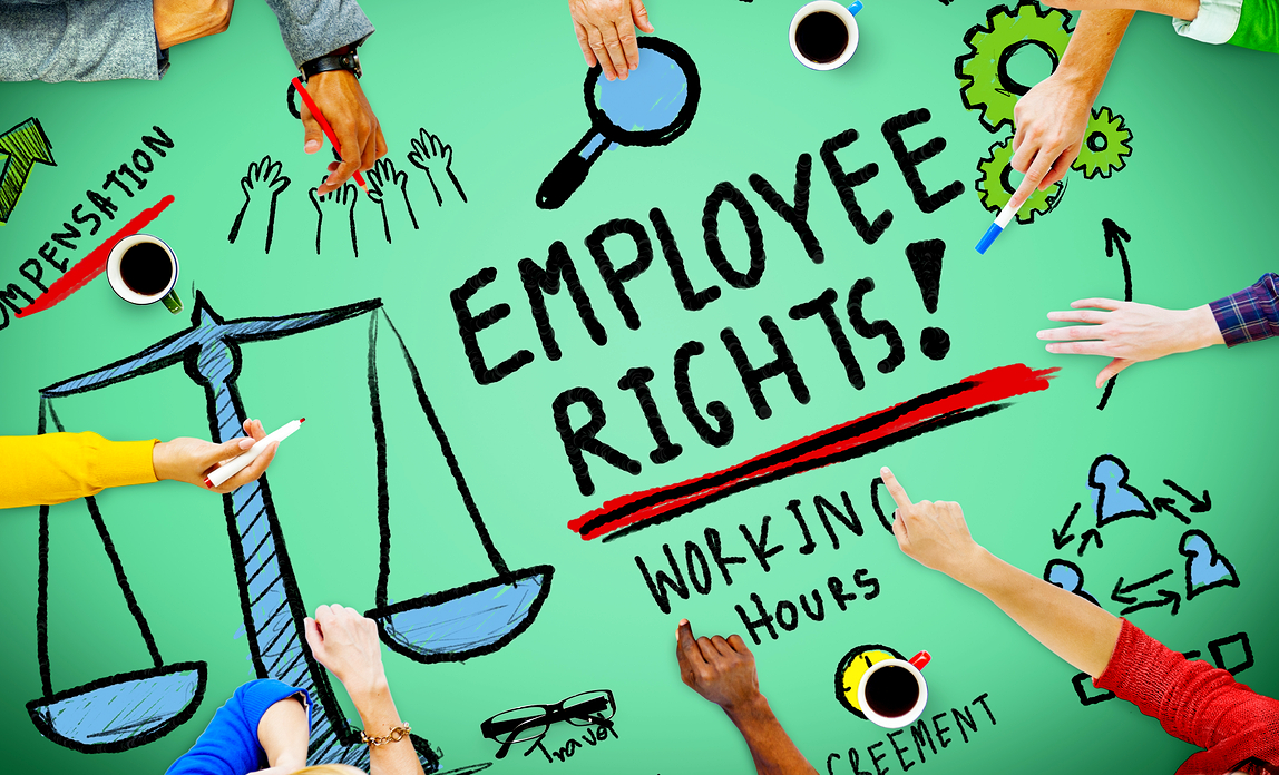 Graphic that says Employee Rights!