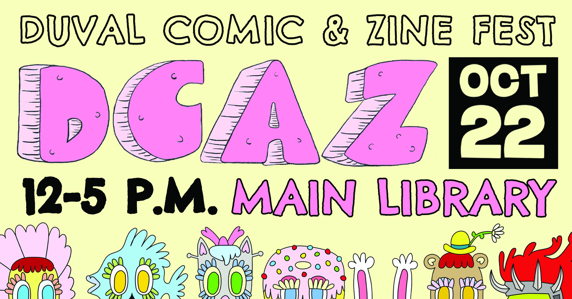 Duval Comic and Zine Fest October 22 from 12-5 p.m. at Main Library