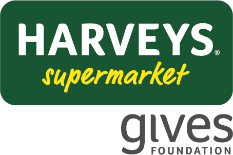 logo for Harvey's Supermarket Gives