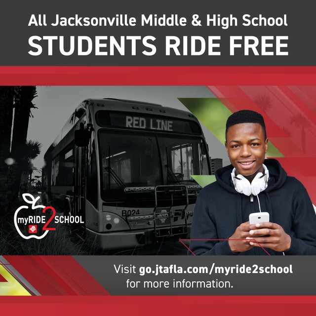Jacksonville Transit Authority: Students ride free