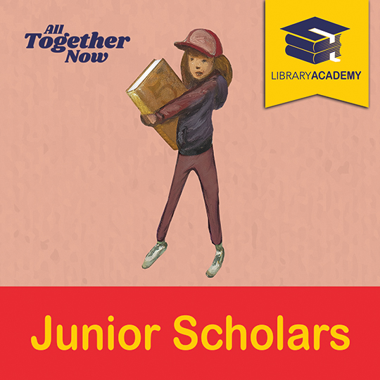 Junior Scholars graphic from All Together Now Summer Learning at the library