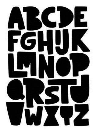 Illustration of letters