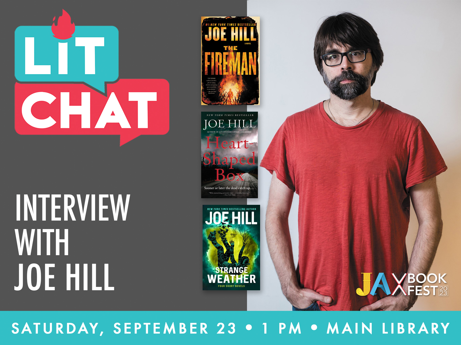 Lit Chat Interview with Joe Hill - Jacksonville Public Library