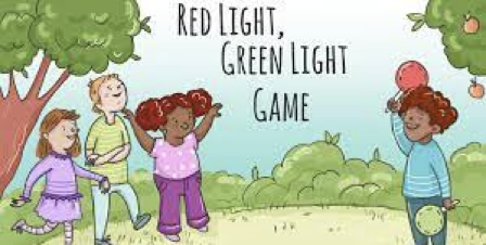 Illustrated Red Light, Green Light Game