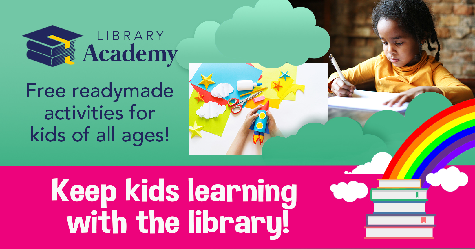 Library Academy - Free readymade activities for kids of all ages! Keep kids learning with the library!
