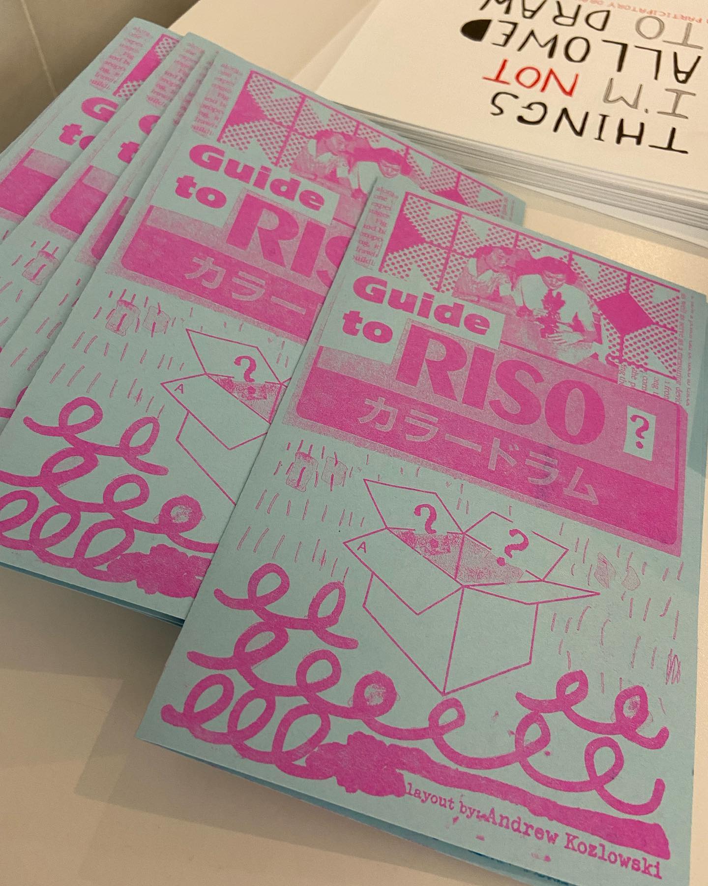 A booklet explaining riso printing