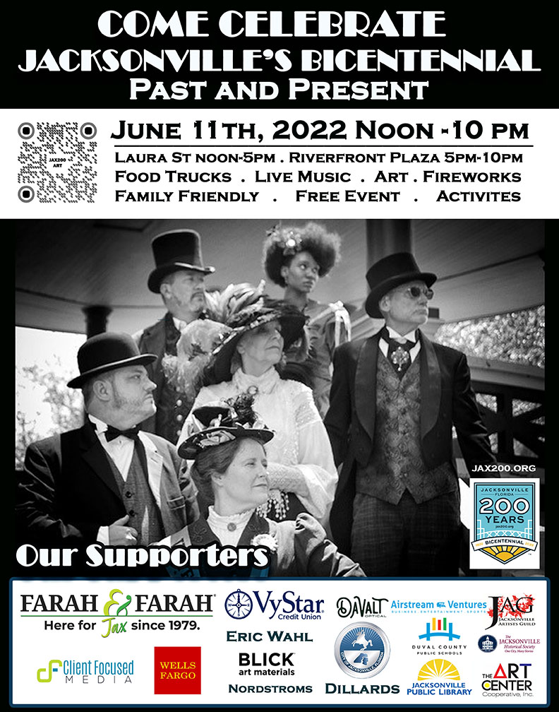 Come celebrate Jacksonville's Bicentennial: Past and Present. June 11 from noon to 10 p.m.