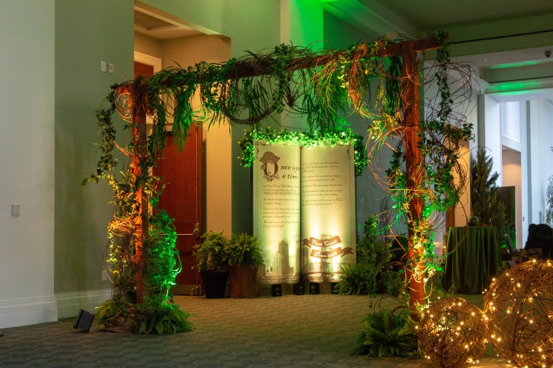 photo of the conference center decorated for a party