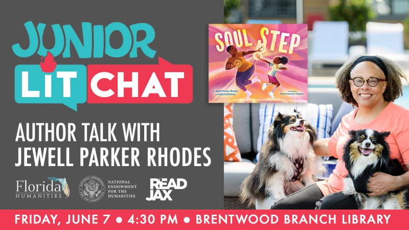 Junior Lit Chat with Jewell Parker Rhodes June 7 at Brentwood Branch Library