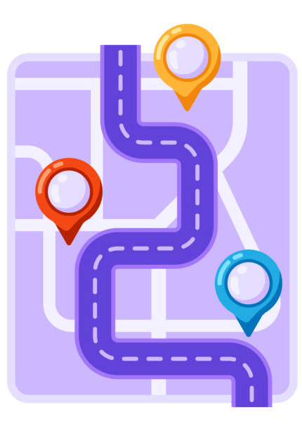 GPS Map Illustration