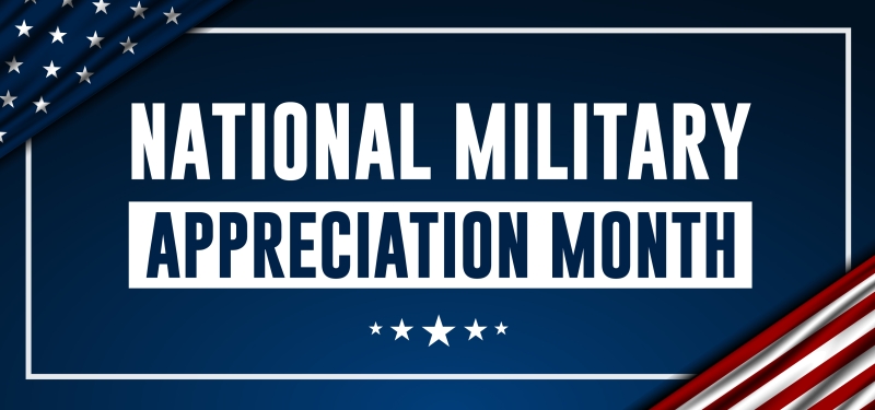 Military Appreciation Month Banner