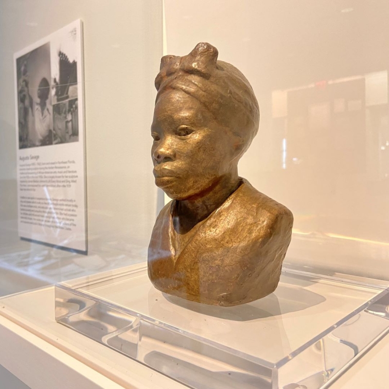 A bust of augusta savage