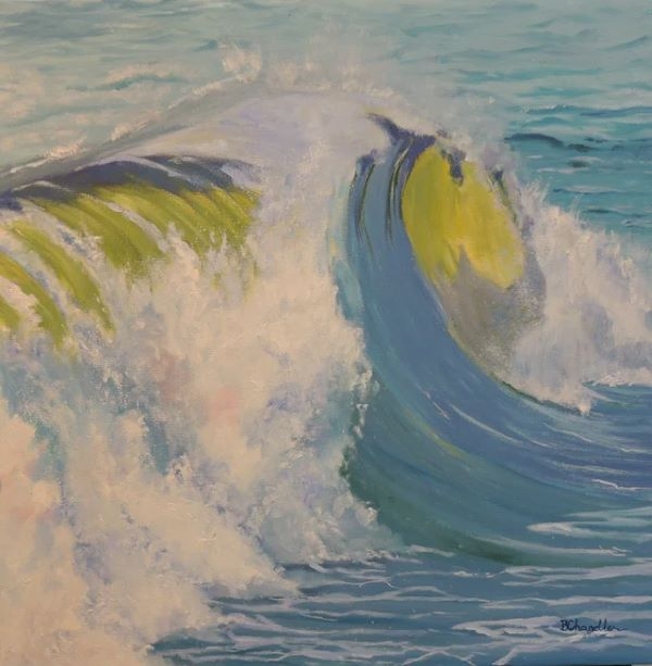 Painting of an ocean wave