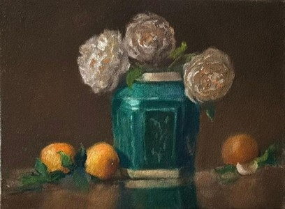 Ginger Jar Still Life. An oil painting by Jessie Cook