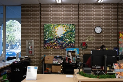 art exhibition wall 2, Murray Hill Branch library