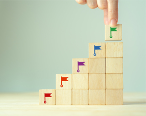 stacked wooden blocks symbolizing library programming