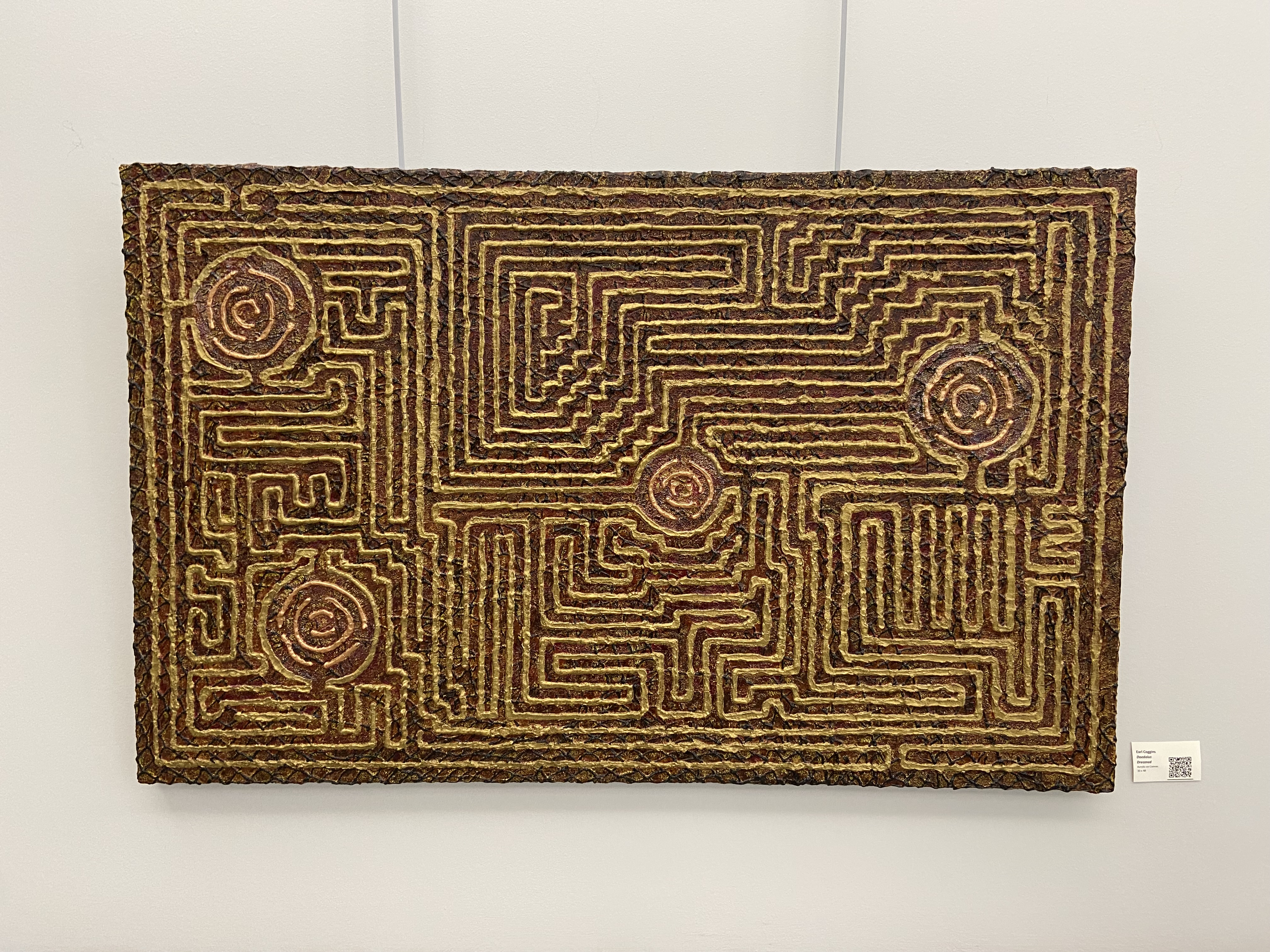 Abstract maze art by Earl Coggins