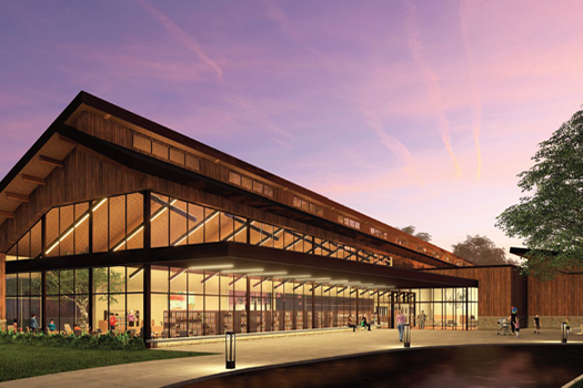 architectural rendering of the New Berlin Branch Library