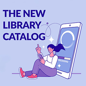 illustration for the new library catalog