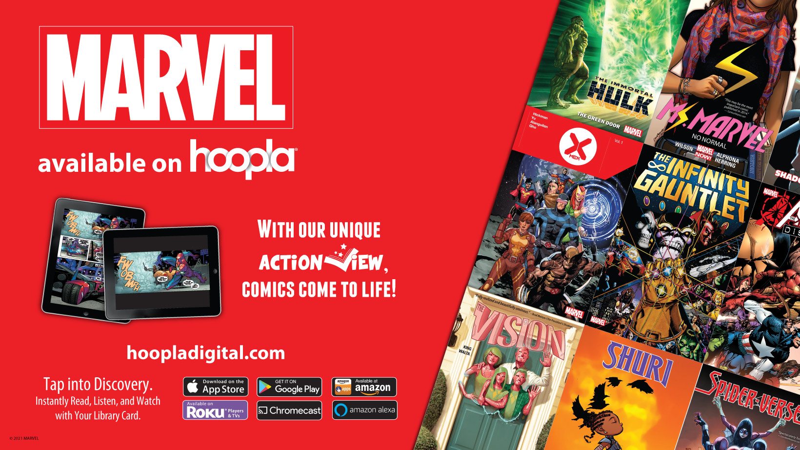 Marvel: Available on Hoopla