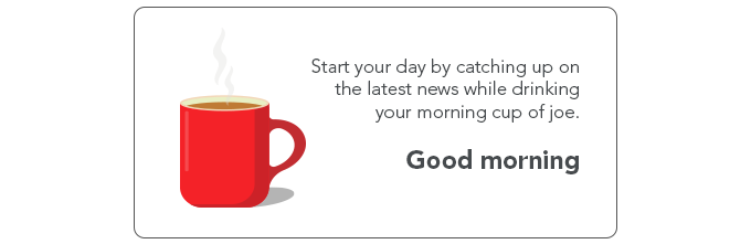 Start your day by catching up on the latest news while drinking your morning cup of joe.  America's Newspapers