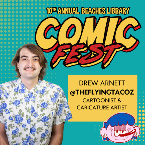 Drew Arnett The Flying Tacoz cartoonists and caricature artist