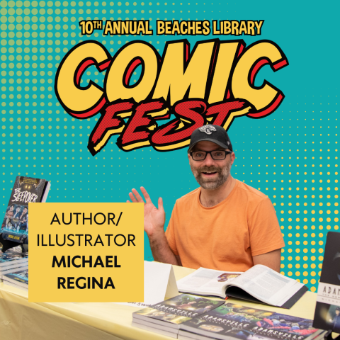 Author and illustrator Michael Regina