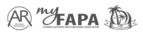 Logos for Authors Roundtable, Florida Authors and Publishers Association and First Coast Romance Writers