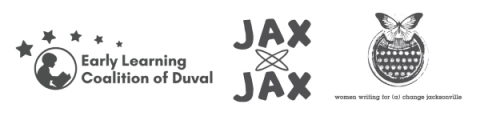 Logos for Early Learning Coalition, Jax by Jax, and Women Writing for a Change