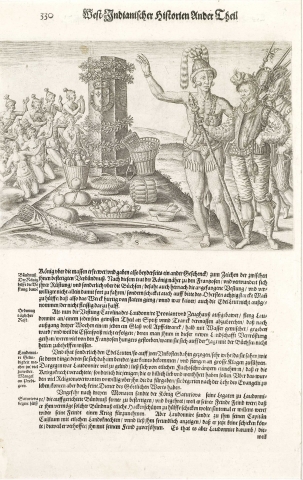 Plate VIII. The Natives of Florida Worship the Column Erected by the Commander of his First Voyage