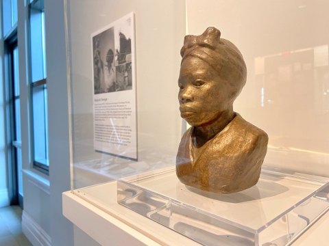 An untitled bust by famed sculptor Augusta Savage