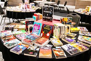 Library outreach book display