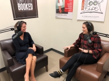 Jenna and State Attorney Melissa during their podcast discussion at Jacksonville Public Library