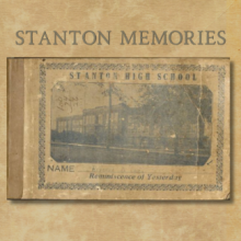The cover of the 1939 Stanton Memories booklet, including a photo of the school and 'Reminiscence of Yesterday.'