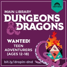 Main Library Dungeons and Dragons for teens 12-18