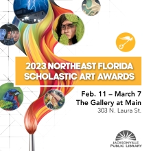 2023 Scholastic Art Awards February 11 through March 7 in the Gallery at Main (303 N. Laura St.)
