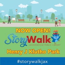 Storywalk in Klutho Park Jacksonville Florida