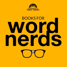 Books for World Nerds. Image contains a pair of reading glasses.