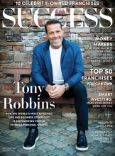 Success Magazine Cover with Tony Robbins