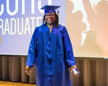 Image of Desiree Lazarus at her Career Online High School graduation