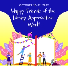 Friends of Library appreciation week decorative graphic