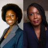 Side by side photos of authors Brianna Ellis and Terah Shelton Harris