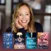 Photo of Kaira Rouda with four of her books including 'Best Day Ever,' 'The Next Wife,' 'Beneath the Surface,' and 'We Were Never Friends.'