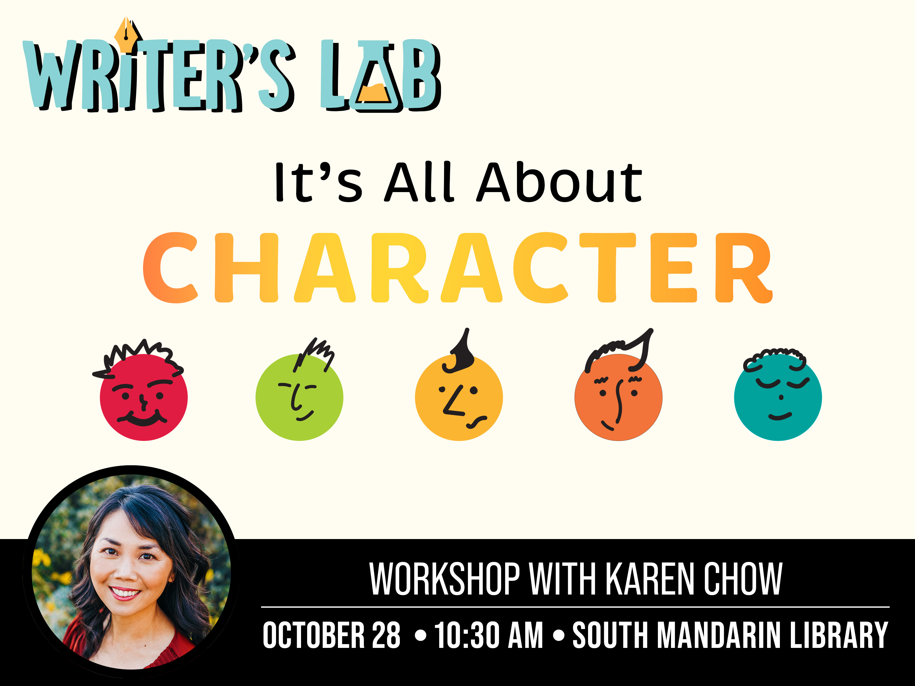 Writer's Lab with Karen Chow: It's All About Character